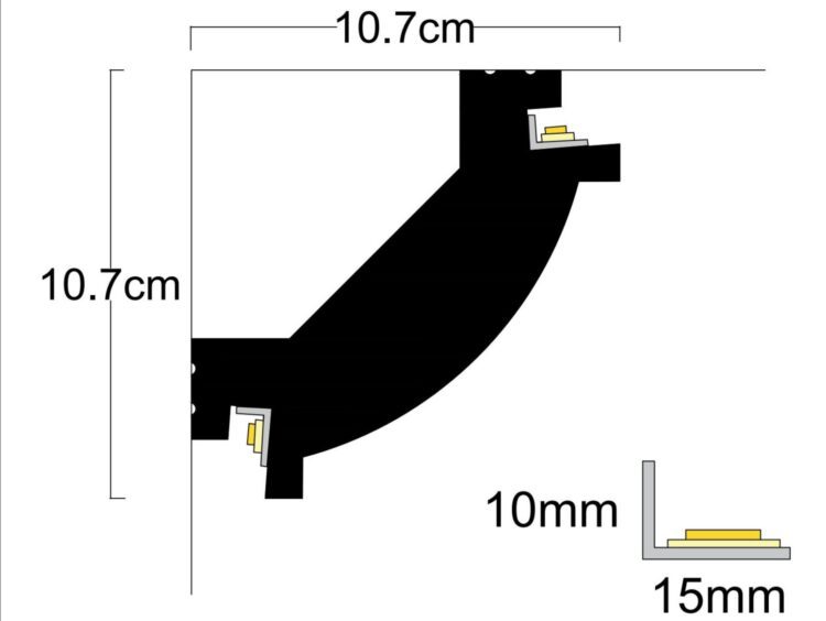 Профил за скрито LED осветление LD-42