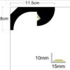 Профил за скрито LED осветление LD-01.4L
