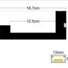Профил за скрито LED осветление LD-65