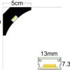 Профил за скрито LED осветление LD-75